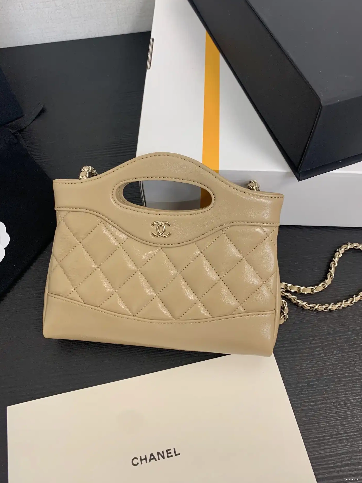 First Bag Ru BAG-21*17*3.5cm CHANEL SHOPPING 0523